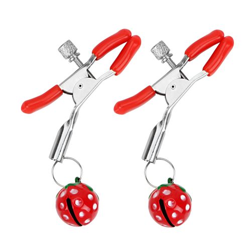 Steel nipple clamps, red bell strawberry