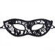 Lace black mask with ribbon - Bella