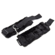 Handcuffs, hairy black straps