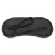 Soft sleep mask with satin pattern, black and red color