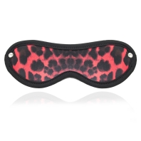 Pink-black erotic mask, leopard pattern