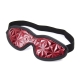 Shiny red mask, eraser, delicate pattern